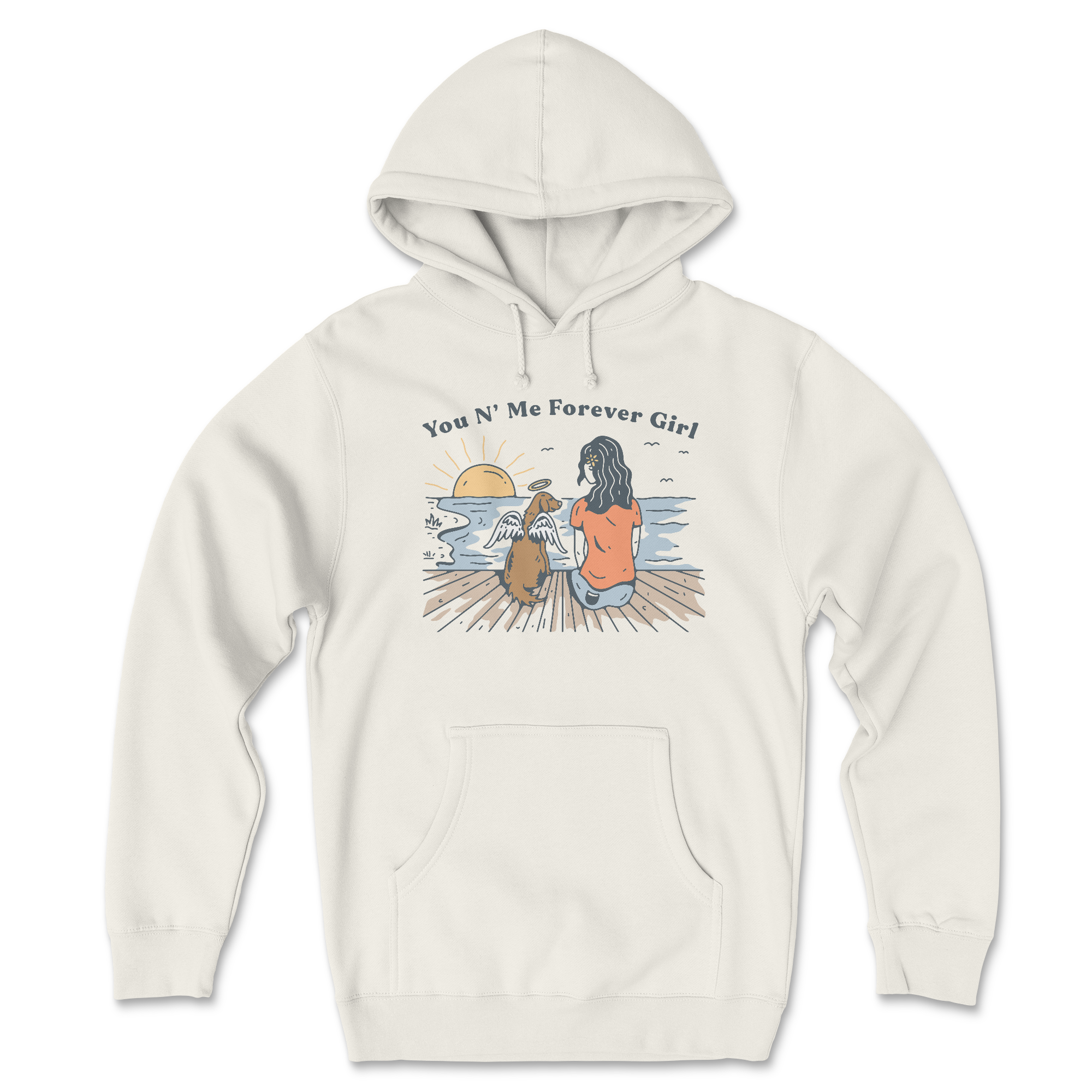 Forever Girl (Front Print) (Adult Hoodie)