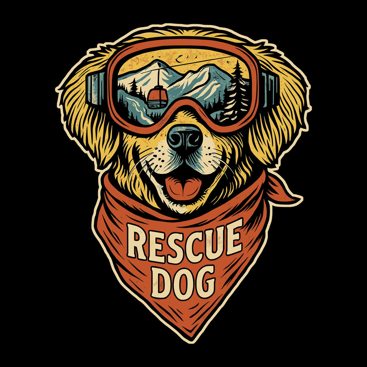 Powder Patrol (Back Print) (Adult Hoodie)