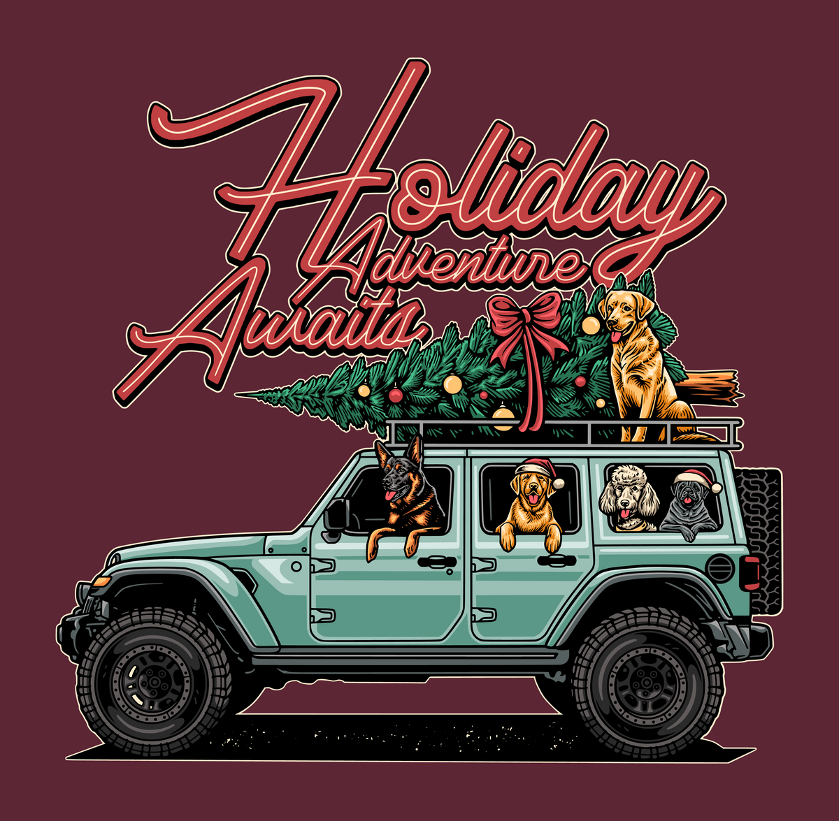 Adventure Awaits - Winter (Adult Hoodie)