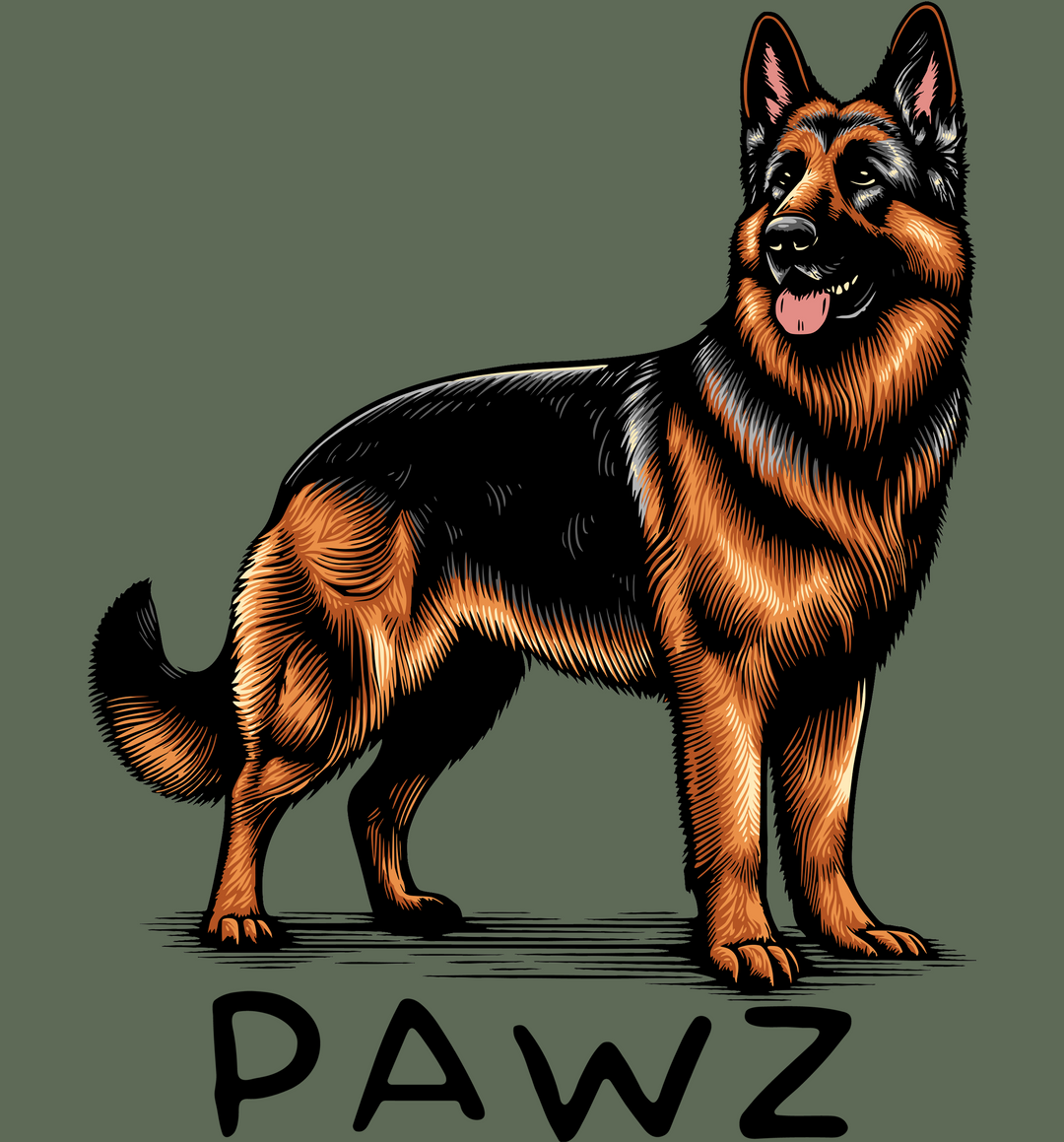 German Shepherd (Adult Short Sleeve T-Shirt)