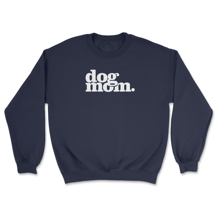 Dog Mom - Navy (Adult Crewneck)