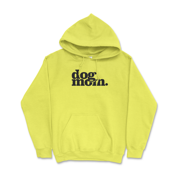 Dog Mom. - Neon Green (Adult Hoodie)