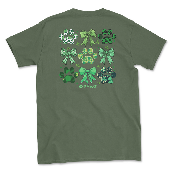 Lucky Ribbons - Back Print (Adult Short Sleeve T-Shirt)