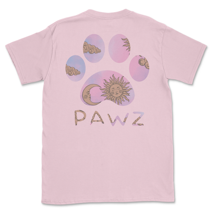 Lunar Pawz - Light Pink (Adult Short Sleeve T-Shirt)