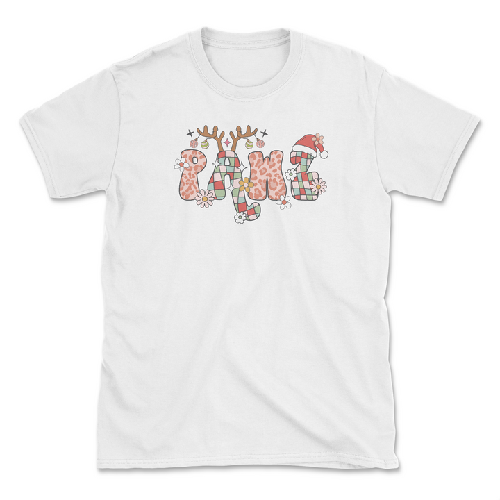 Holiday Pawz Pattern - Front Print (Adult Short Sleeve T-Shirt)