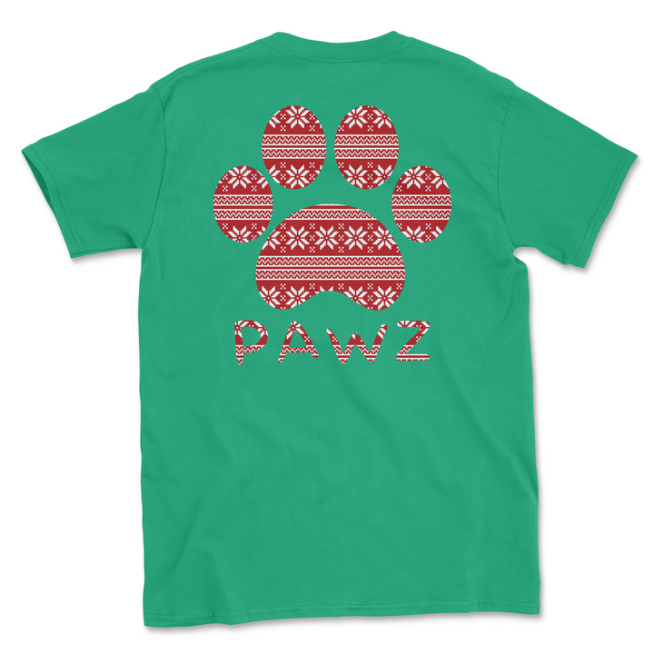 Christmas Sweater Paw (Adult Short Sleeve T-Shirt)