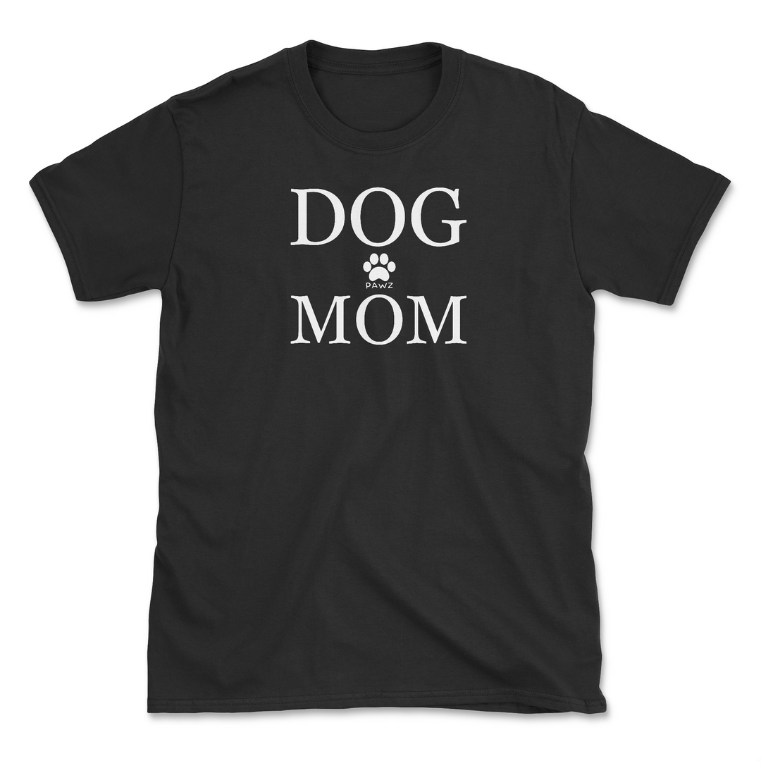 B/W Dog Mom (Adult Short Sleeve T-Shirt)