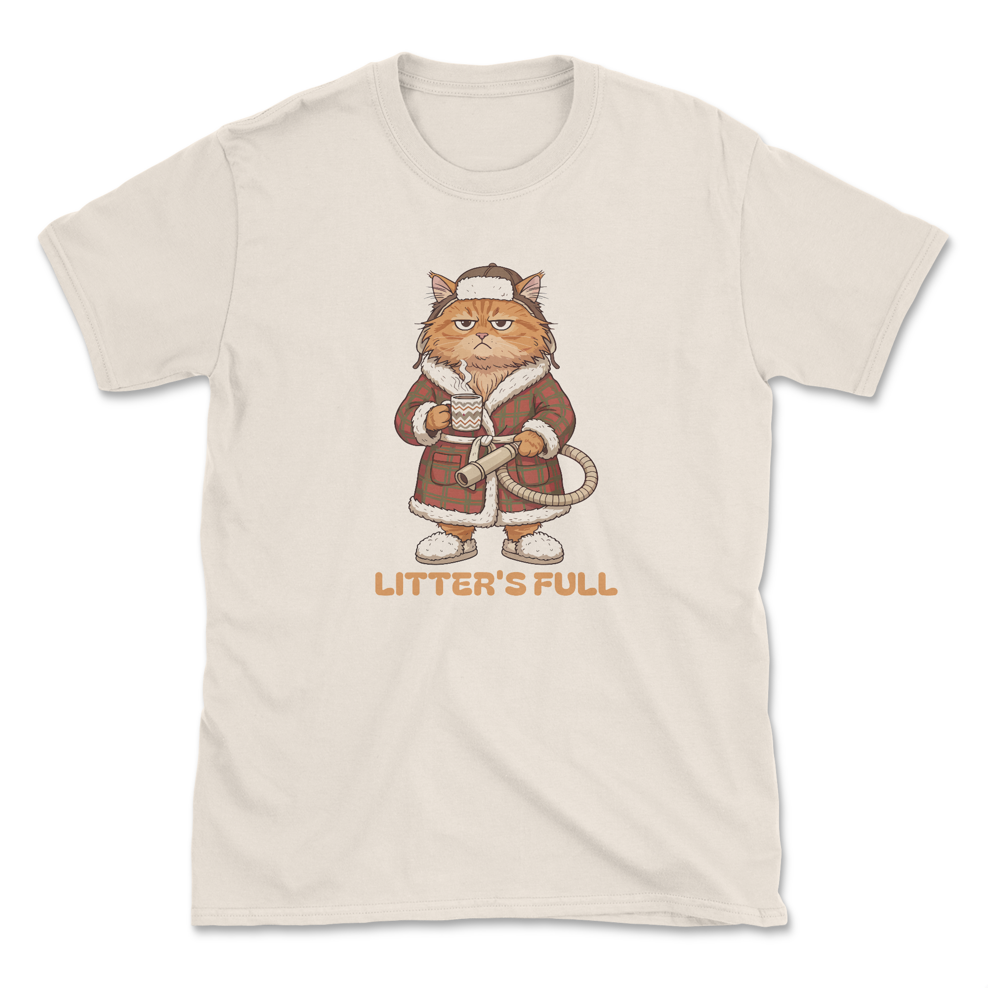 Litter's Full (Front Print) (Adult Short Sleeve T-Shirt)