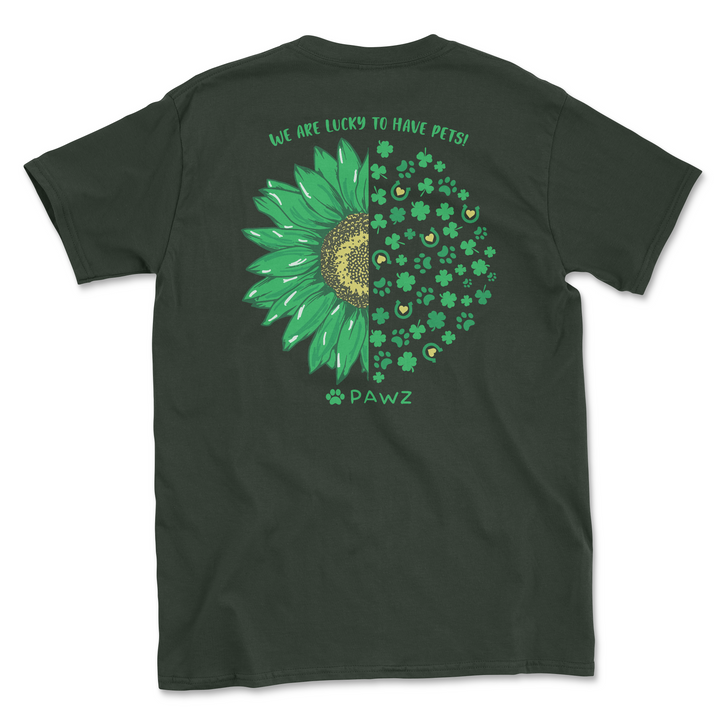 Lucky Sunflower (Adult Short Sleeve T-Shirt)