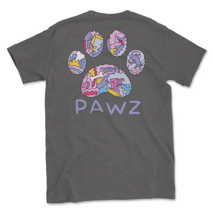 Pawz Pop Surf Adult Short Sleeve T Shirt