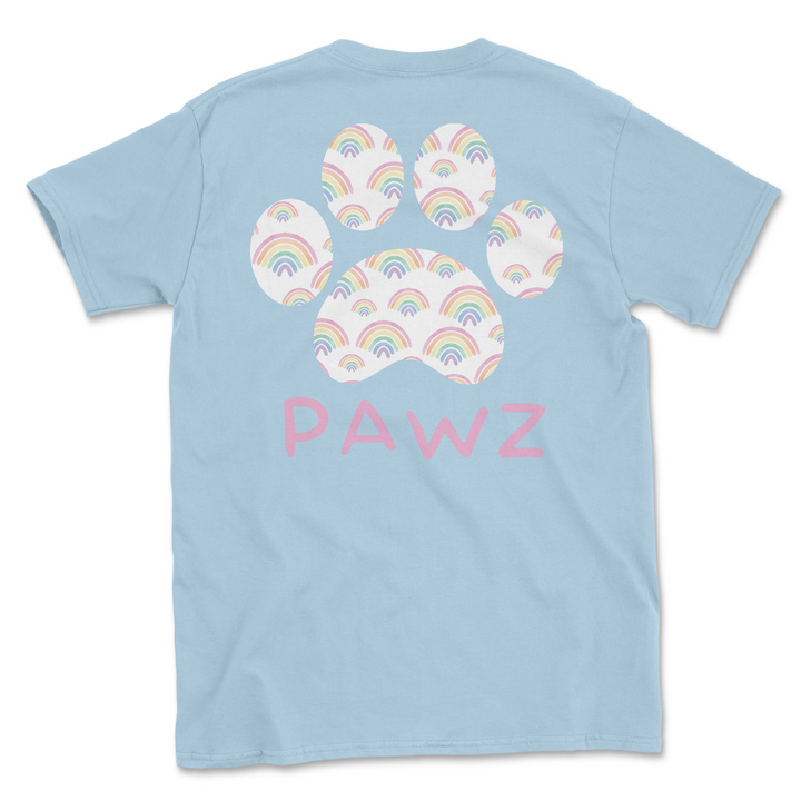 Rainbow Pawz (Adult Short Sleeve T-Shirt)