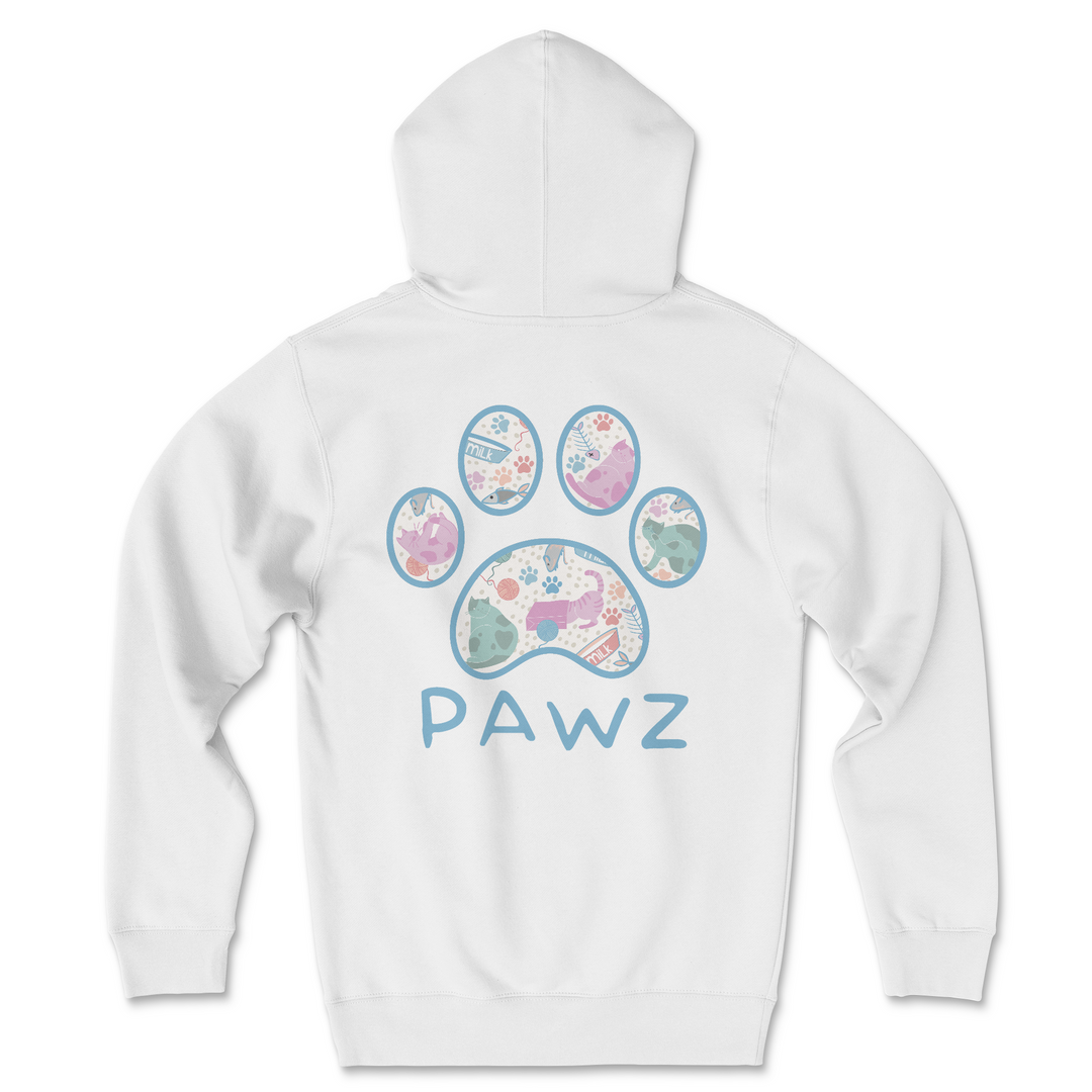 Playful Pawz (Adult Hoodie)