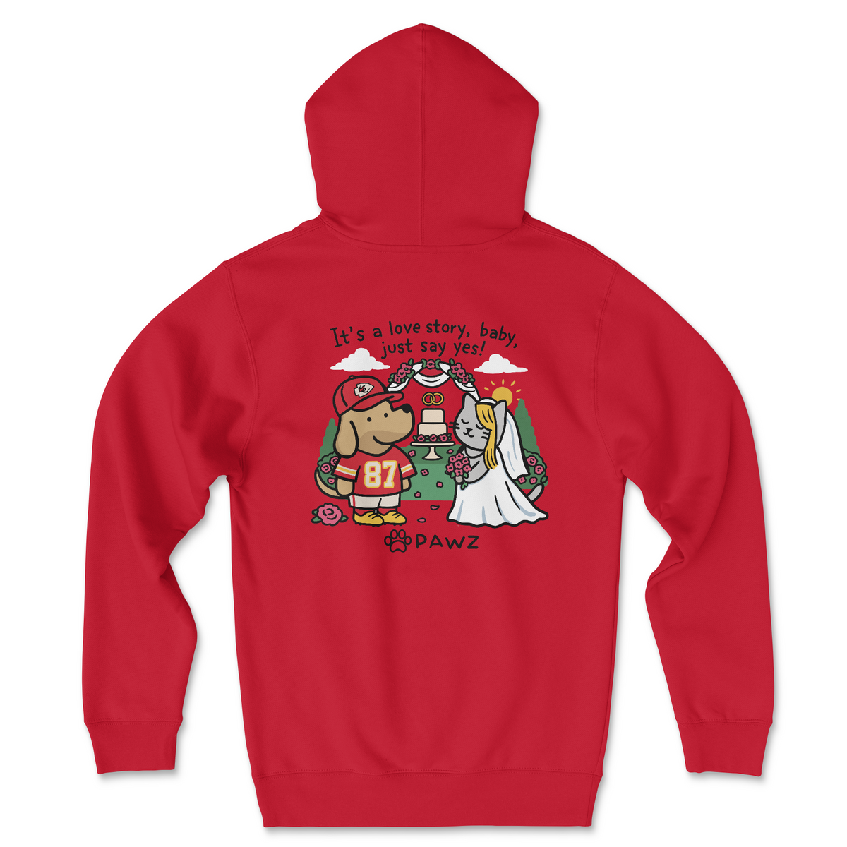 Love Story - Red (Adult Hoodie) (Super Sale)