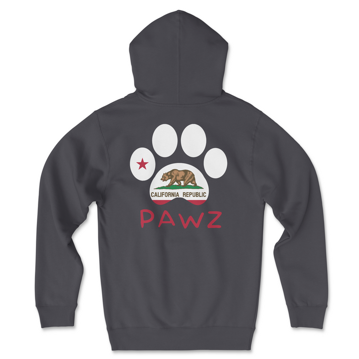 California Flag Paw (Adult Hoodie)