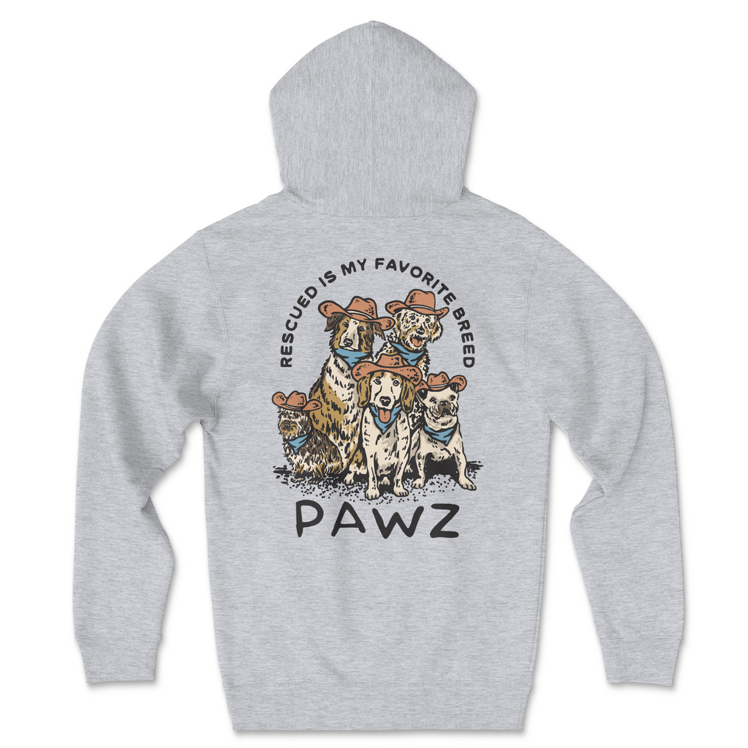 Pawz Favorite Breed Adult Hoodie 2XL