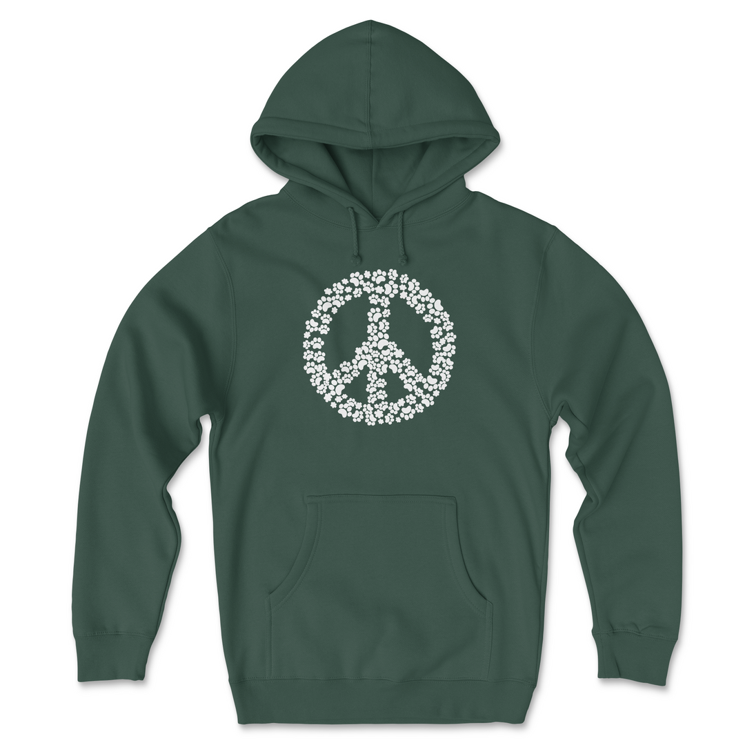 Peace Pawz Adult Hoodie S