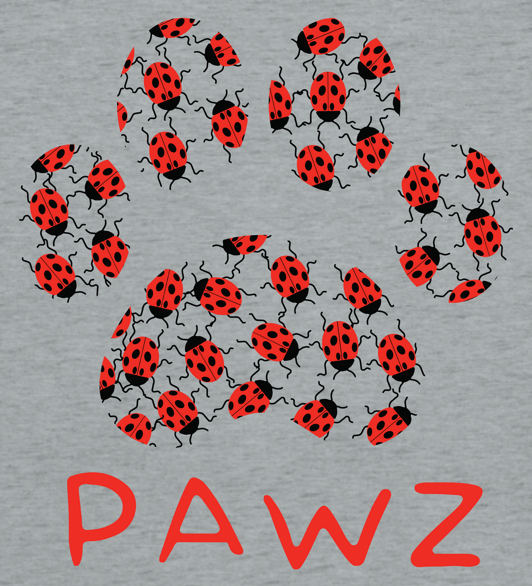 Lady Bug Paw (Adult Hoodie)