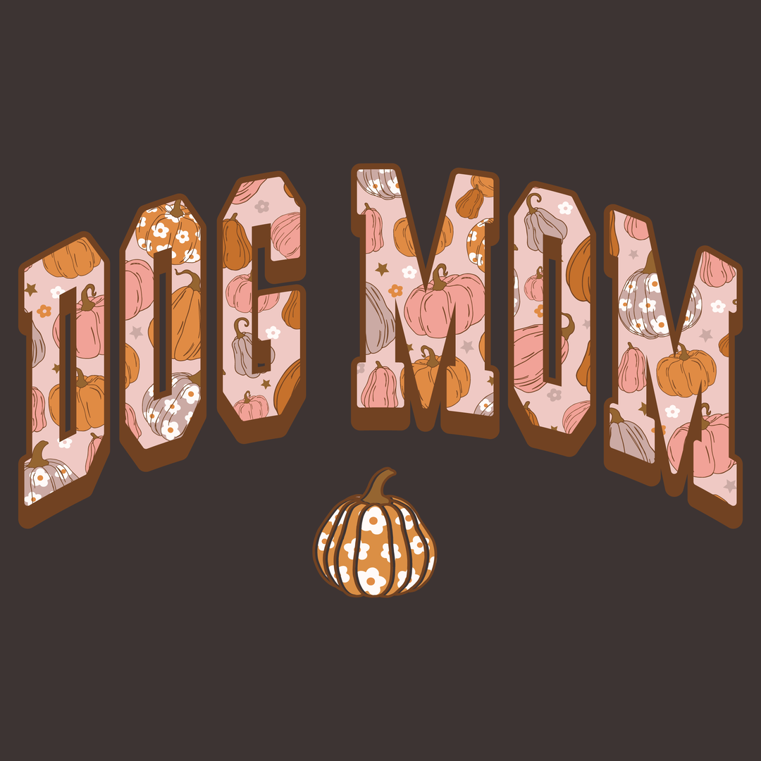 Pumpkin Dog Mom (Adult Short Sleeve T-Shirt)