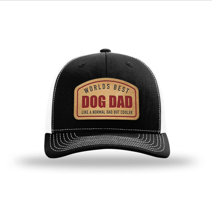 Worlds Best Dog Dad Brown Patch Hats