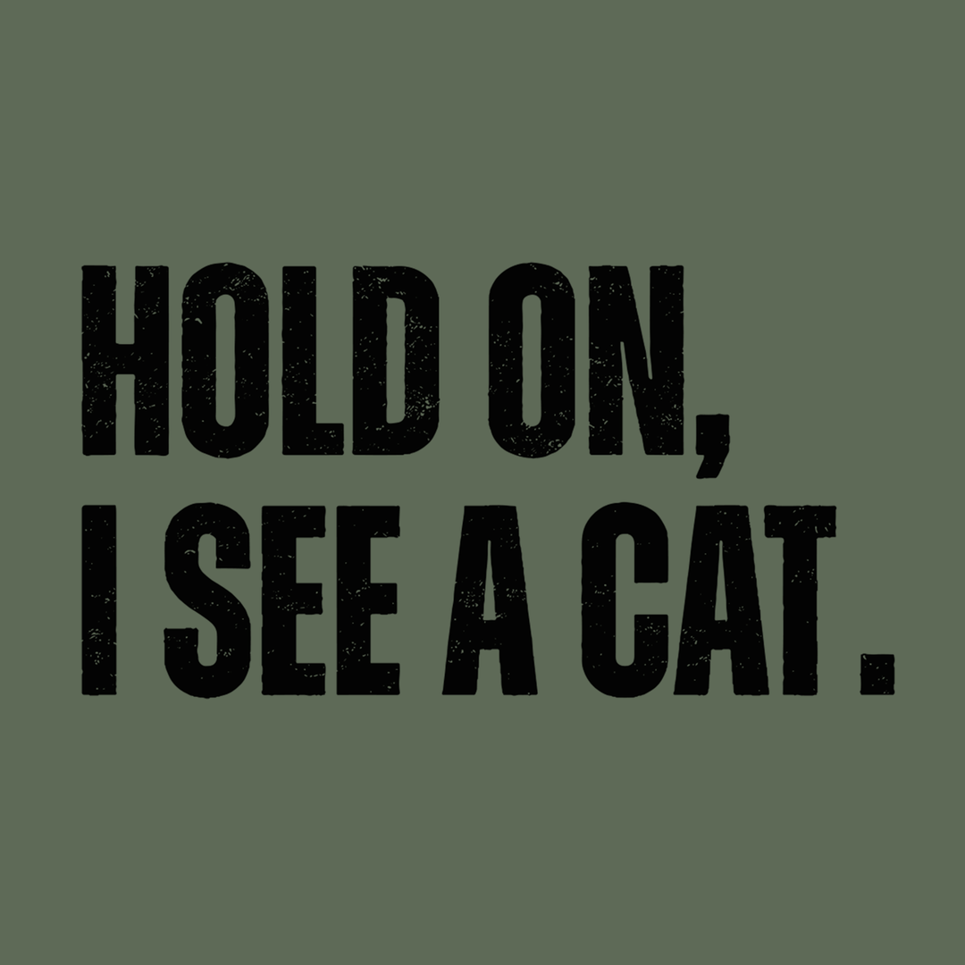 Hold On - Front Print - Green (Adult Short Sleeve T-Shirt)