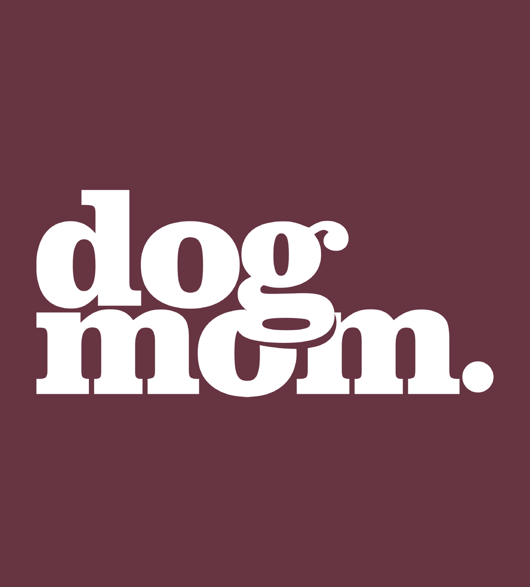 Dog Mom - Maroon (Adult Crewneck)