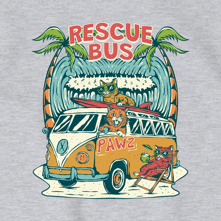 Rescue Bus - Cats (Adult Short Sleeve T-Shirt)