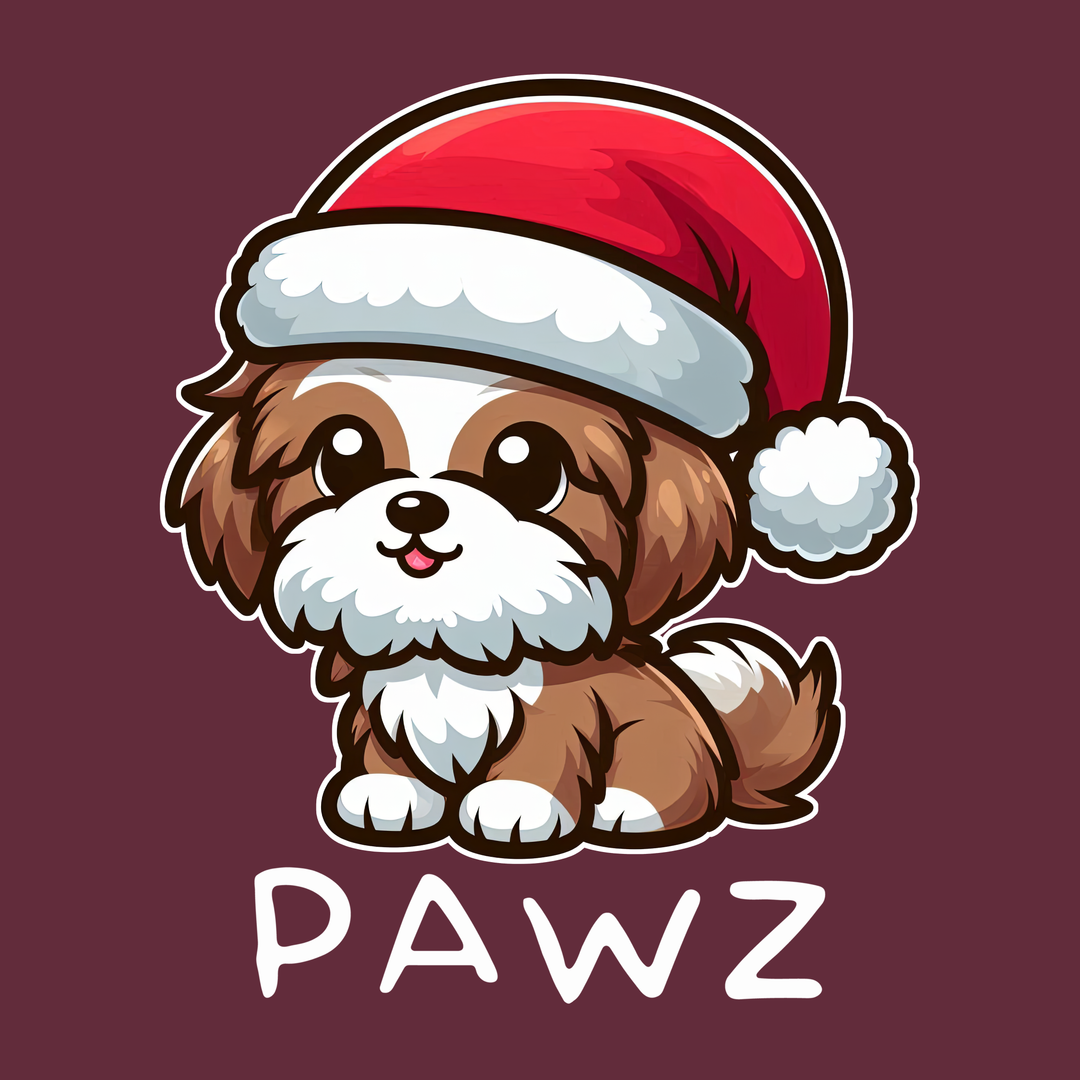 Shih Tzu Christmas (Adult Short Sleeve T-Shirt)