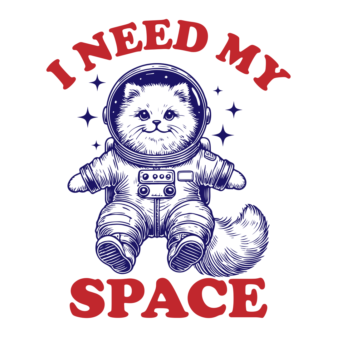 I Need My Space - Front Print (Adult Hoodie)