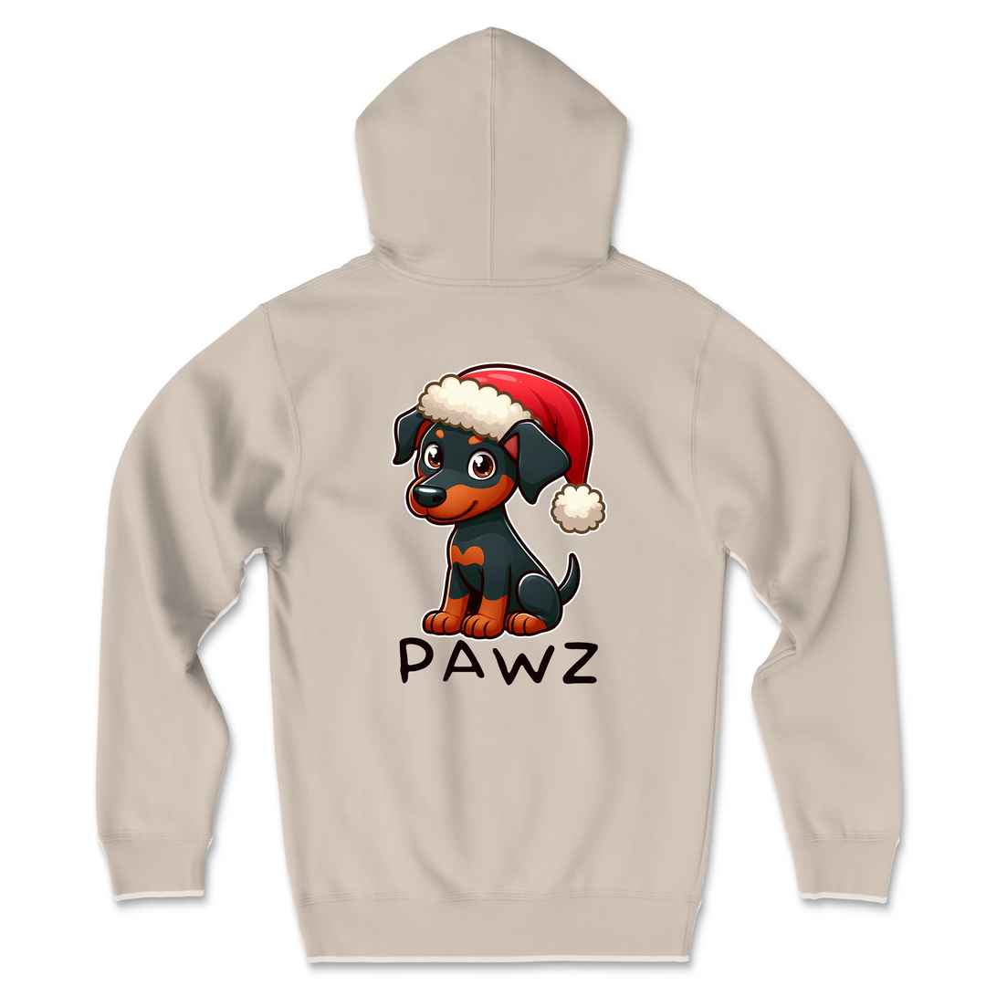 Doberman Christmas (Adult Hoodie)