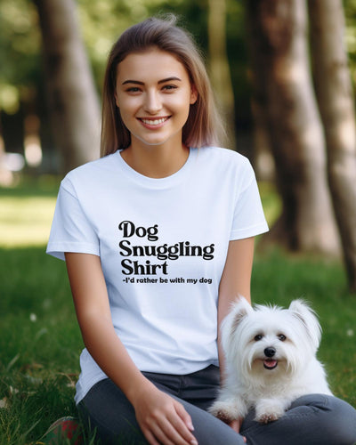 Dog Snuggling Shirt Tee
