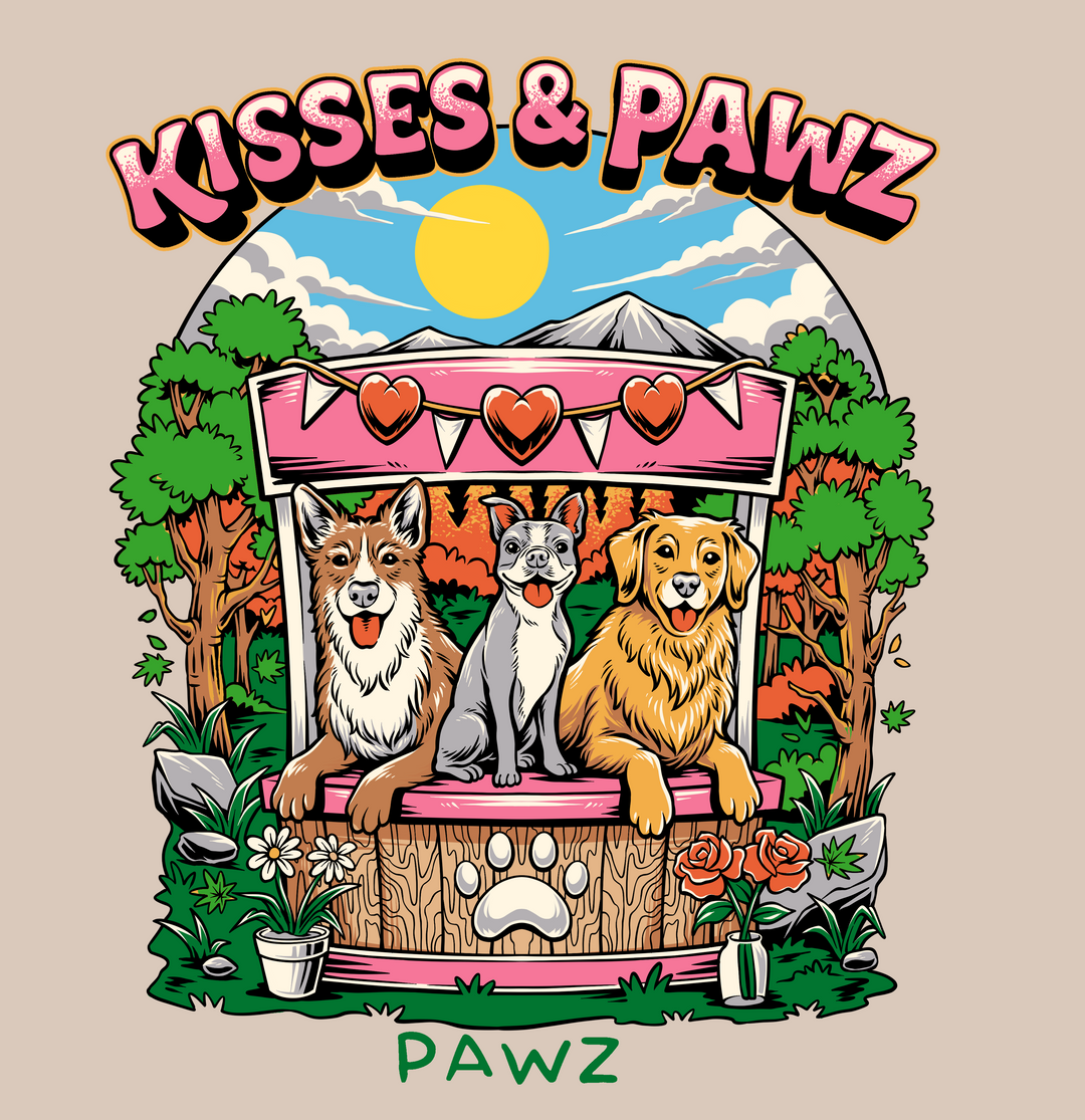 Kisses & Pawz (Adult Short Sleeve T-Shirt)