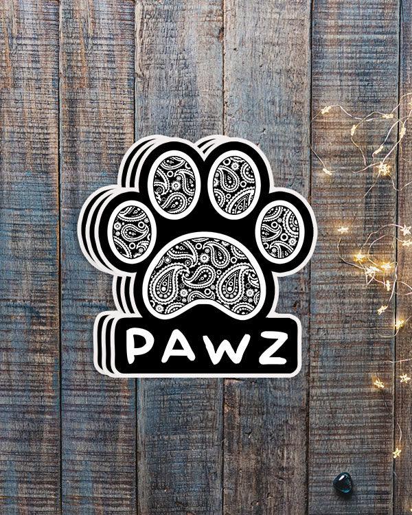 Pawz Henna Paisley Vinyl Sticker - Pawz