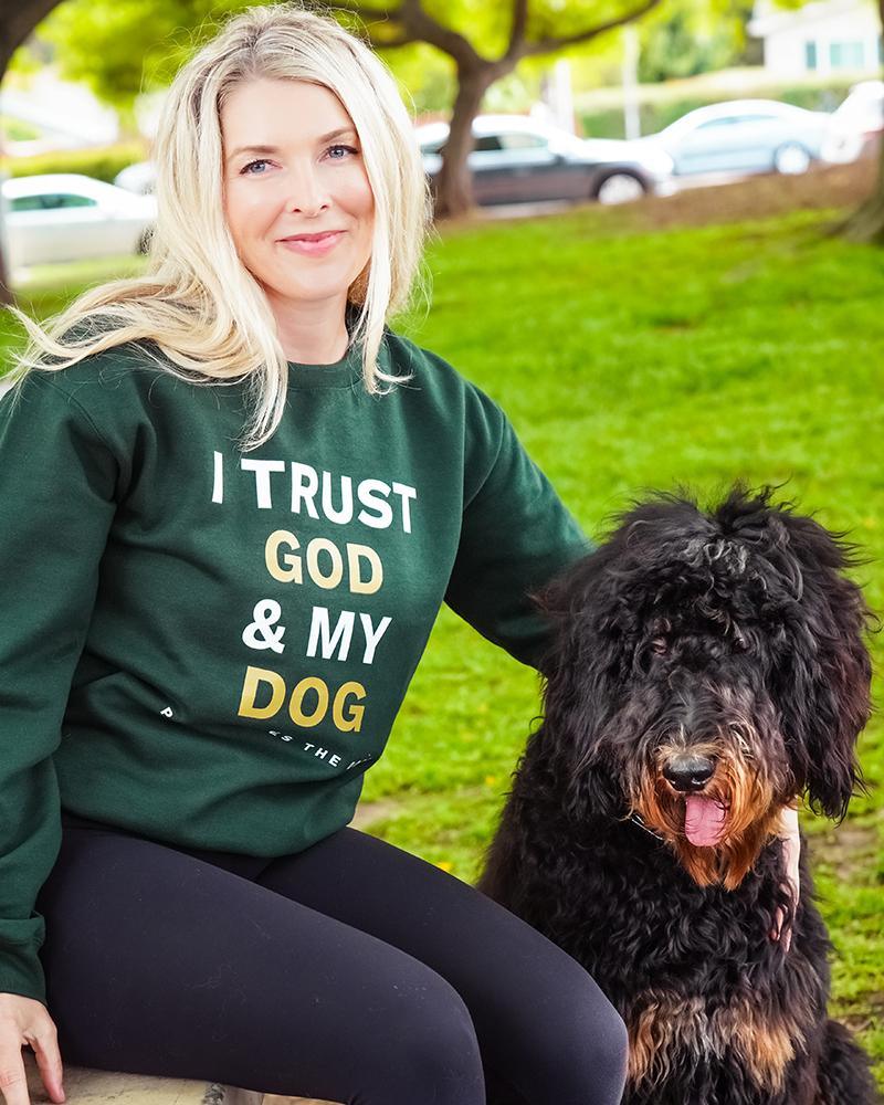 Pawz I Trust God & My Dog Crewneck - Pawz